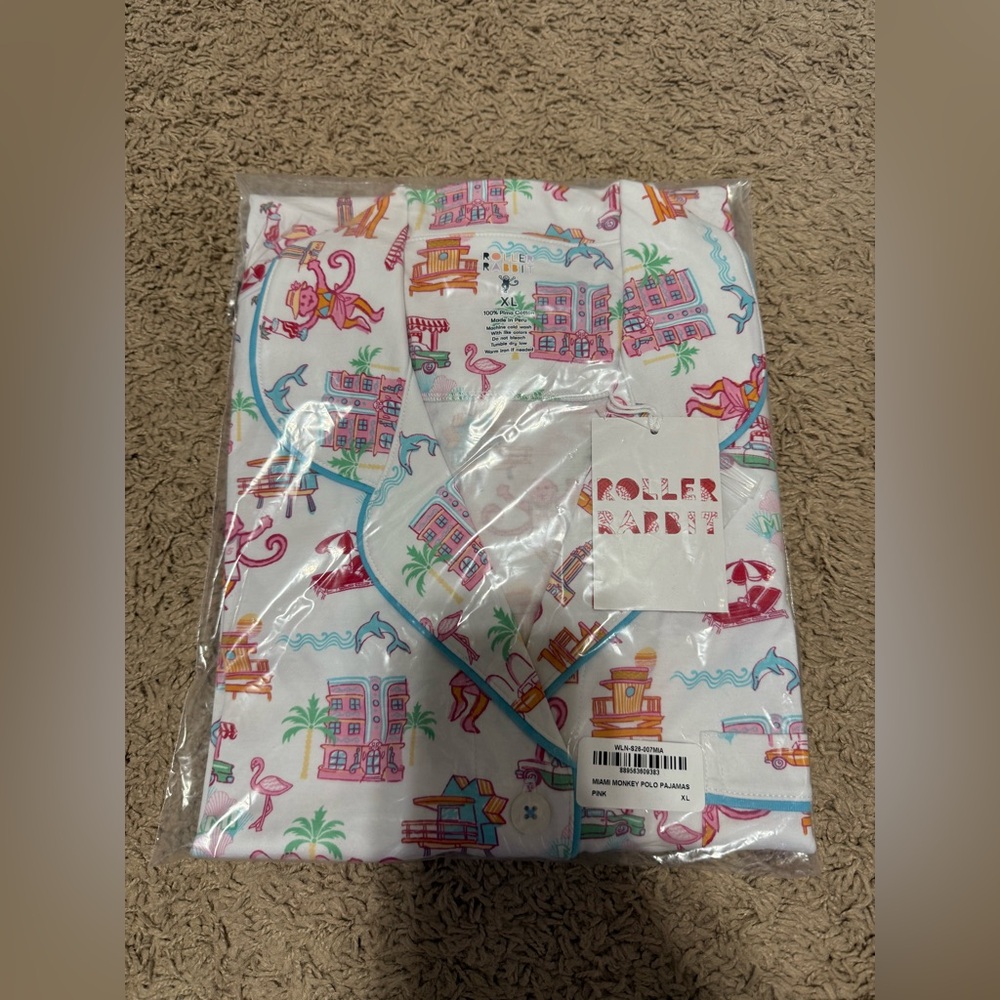 Miami Roller Rabbit XL Polo Pajama Set